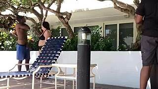 White swingers in Miami paid us to watch his wife suck black cocks.