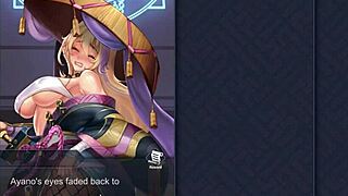 אייאנו מבצעת טקס איטום אינטנסיבי במשחק הentai!
