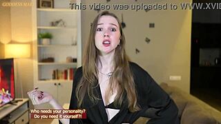 pov femdom goddess humiliates with jerk off instructions.