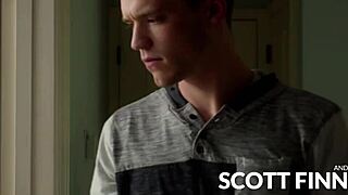 Stepbrother caught masturbating to gay porn