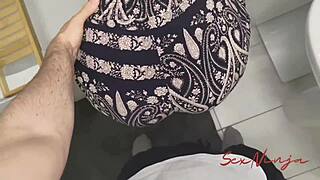 silly step-mom keeps getting stuck around house, needs help every time