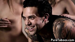 Petite Teen Duo Gets Jizzcovered Before Stepdaddy