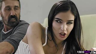 Stepdad, are you gonna pound Emily Willis like this in the garage with rough spanking?