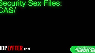 Mall Cop's Deep Cavity Check on Shoplifter