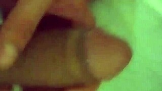 The twink shows off his big dick in solo