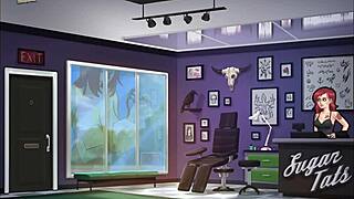 Summer-themed anime porn game with interactive features