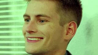 Blonde guy sucking big cock in the office – hot or not?