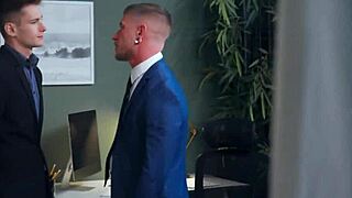 Blonde guy sucking big cock in the office – hot or not?