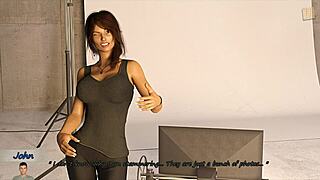 In big city pleasures, after a rough start, cassie helps john look good on camera.