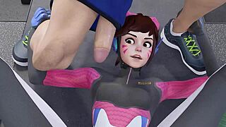 d va personal trainer in 3d cartoon