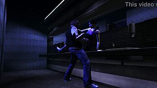 gta 4 - luis meets an asian babe kay hartman in the club bathroom for a dance and game
