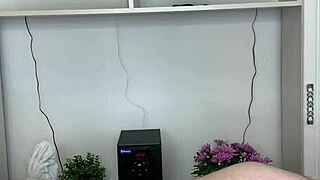 This Russian sexy MILF waxes a hairy dick with such skill