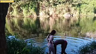 My friend took me to the woods for unprotected sex and came on my face, secretly meeting married men who love fucking in the virgin forest.