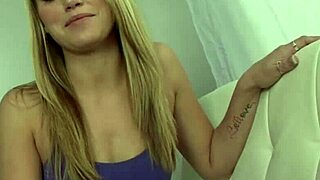 pretty stepsister gives footjob pov 😍