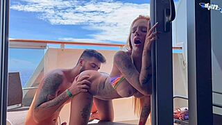 Kevlyn santos fucks on cruise cabin balcony