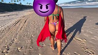 Gostosa from the Beach, Taken to Dunes for Wild Action?