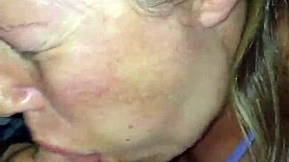 British Milf Swallows Blowjob vs European Wife's Deep Throat