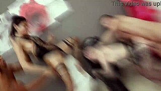 veronica leal battles kaitlyn katsaros in wild 6on2 anal fisting