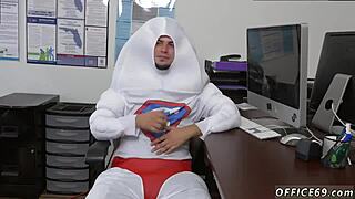 fun straight guys trying gay movies while handsome male pornstars jack off together 😏