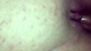 Cum dripped deep in her pussy during intense creampie action.