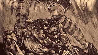 What vintage erotic illustration hides?