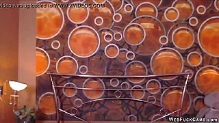 Busty Asian BBW Camgirl Dancing Wildly on Webcam for Fans