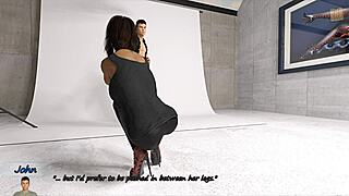 In big city pleasures, after a rough start, cassie helps john look good on camera.