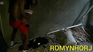 i arrived at the construction site in rio and found my horny stepdaughter alone, so i fucked her tight pussy and came hard inside