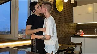 Sweet Guy Visited for Juicy Blowjob and Intense Orgasm