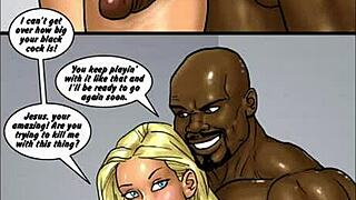 Two hot blondes get monster cocks in comix