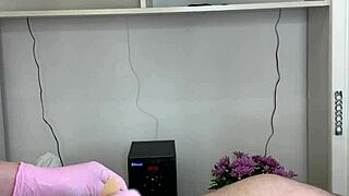 This Russian sexy MILF waxes a hairy dick with such skill