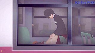 Futaba Sakura, Ann Takamaki, Ren Amamiya in Wild Persona 5 Hentai Action!