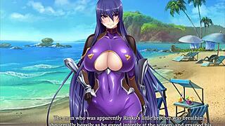 Taimanin Yukikaze 2 animation part 9 - a hentai game with fingering and creampie