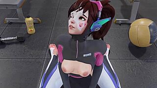 d va personal trainer in 3d cartoon