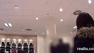 i'm that stellar czech nympho getting seduced in the supermarket, cock penetrating me in pov