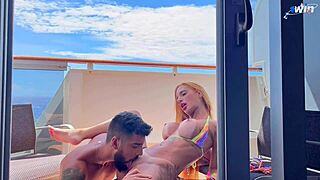 Kevlyn santos fucks on cruise cabin balcony