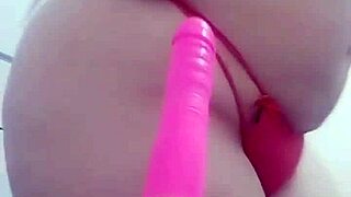 Young MILF MOM MASTURBATES with follower's toy, BIG ASS shaking