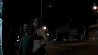 candy sweet gangbanged outdoors before splattered with cm