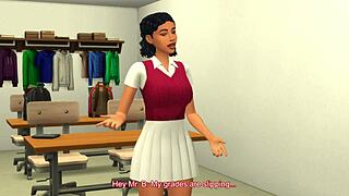 Virgin teen, wanna bend over for your teacher?