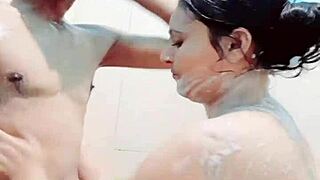 Desi Bathroom Sex Explodes with Homemade Hardcore and Monster Cock Action