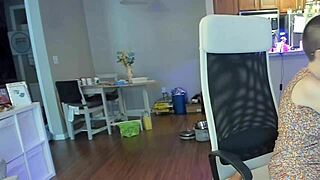 Spy cam caught my top fetish in action. Small penis humiliation unfolds live.