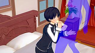 Kirito, want a hot blowjob and bareback creampie in this anime scene?