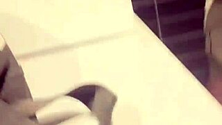 Handjob in the bathroom pool