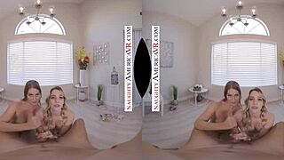 naughty america two chicks same time vr with kenna james and veronica weston