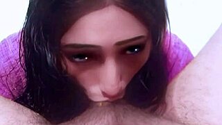 deep blowjob and deepthroat action with intense contrasting sensations