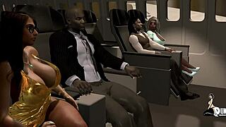 things get nasty with ms jiggles on her flight, wow! 😈