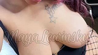 big tits in lingerie for titty lovers: young asian solo show