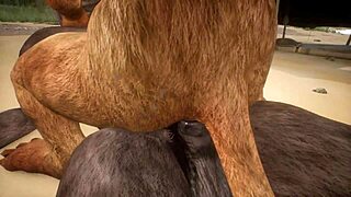 whoa, minotaur bangs lion and spills cum in his mouth, wildlife gone wild, ya know, it’s crazy!