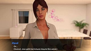 3D animated FFM threesome with deepthroat and big nipples