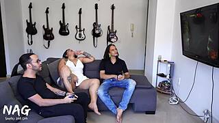 Cheating girlfriend caught in threesome with fat step cousin